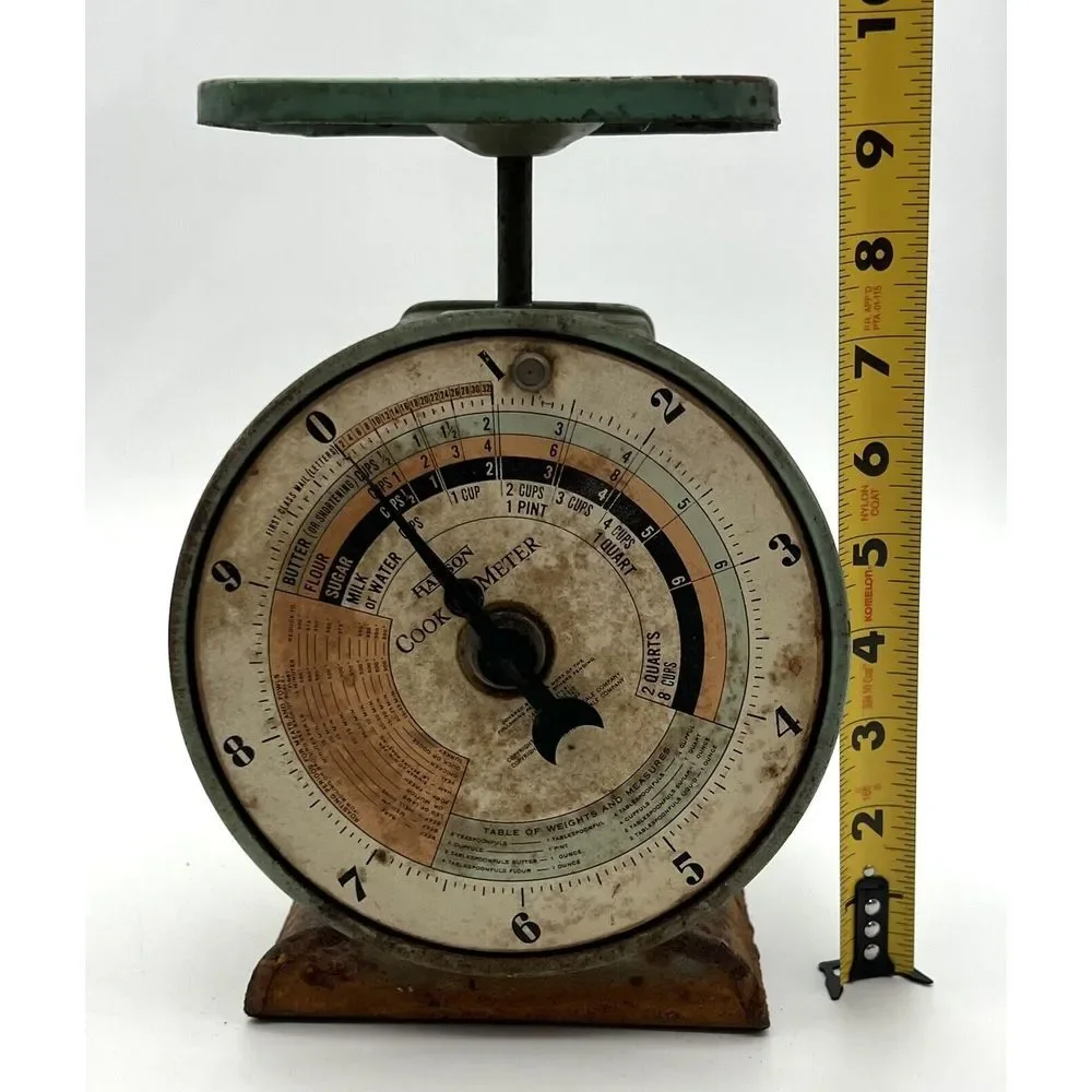 Antique 1930s Hanson Cook-O-Meter Kitchen‎ Scale 10 Pounds